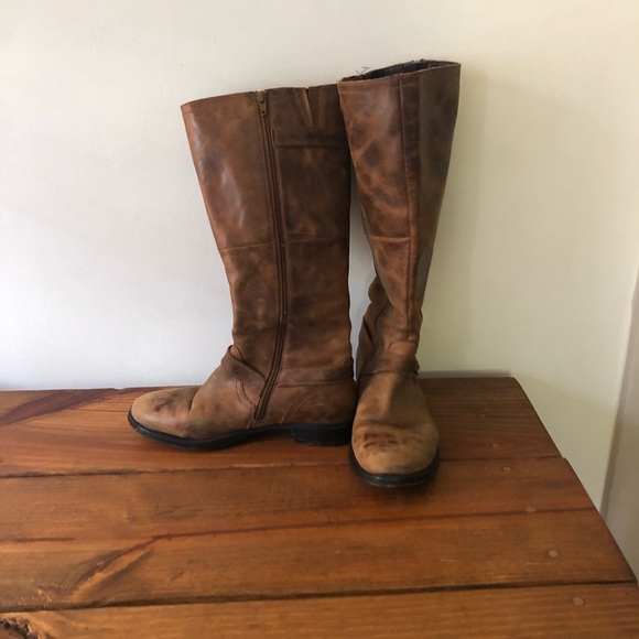 Steve Madden Sinclair Cognac Boots - Picture 4 of 8
